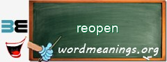 WordMeaning blackboard for reopen